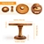 Wood Cake Plates